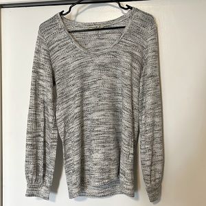 Express One Eleven Gray Thermal Long Sleeve Top